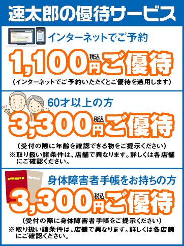 速太郎の優待サービス